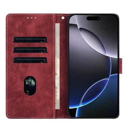 Mandala Embossed Leather Phone Case For Everyday Protection