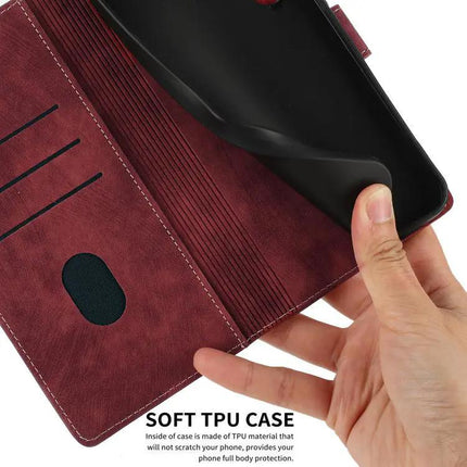 Mandala Embossed Leather Phone Case For Everyday Protection