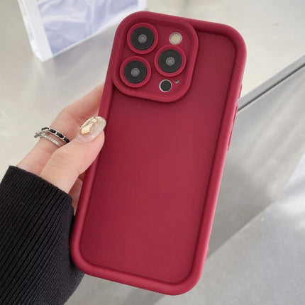 Phone Case For Everyday Protection Against Scratches slim red TPU case with raised edges for screen and camera protection