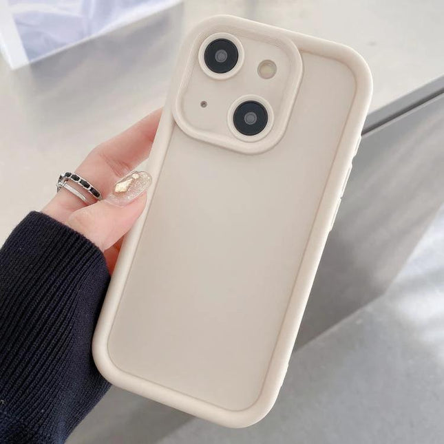 Phone Case for Everyday Use with Durable Protection That Guards Your Phone in Daily Moments - beige TPU slim protective case with raised edges