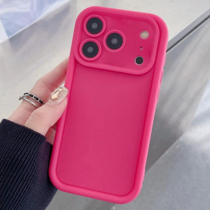 iPhone Everyday Protective Case For Daily Use bright pink flexible TPU slim protective cover for commuting and desk use