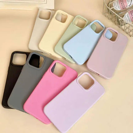 Silicone Phone Case For iPhone 15 Slim Soft Protective