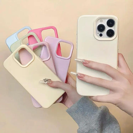 Liquid Silicone Phone Case For iPhone 15 Pro Slim Matte