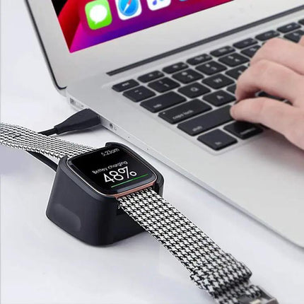XDFind USB-A Charging Dock Stand for Fitbit Versa 2 1m