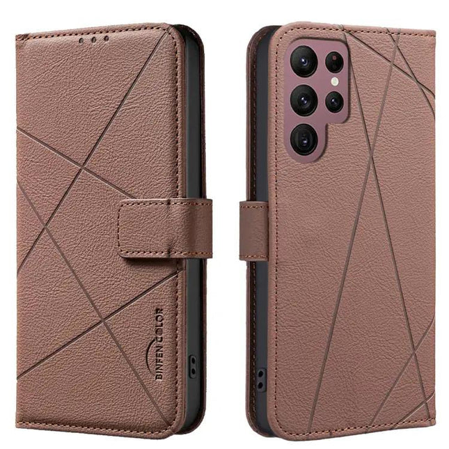 RFID PU Leather Wallet Case For Samsung Galaxy S21 Ultra