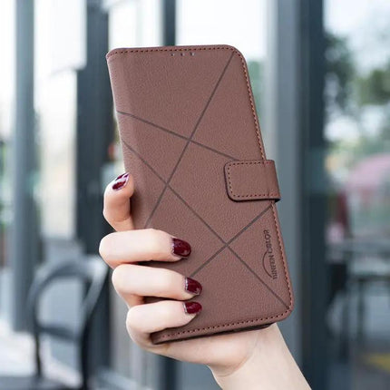 RFID PU Leather Wallet Case For Samsung Galaxy S21 Ultra