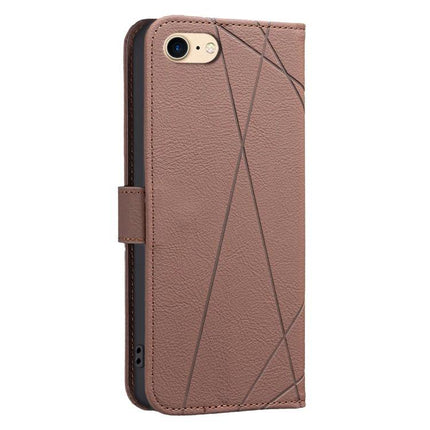Leather Phone Case With Card Slots For Everyday Essentials And Slim Wallet Replacement - brown textured folio with 3 card slots and RFID lining