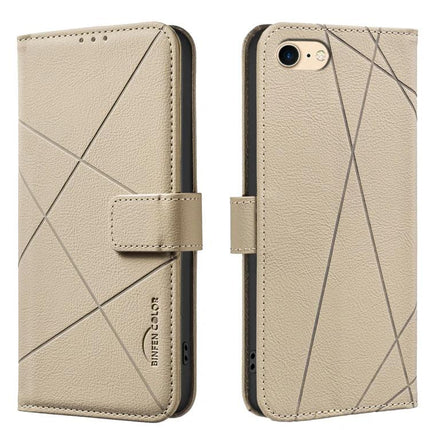 Leather Phone Case With Card Slots For Everyday Essentials And Slim Wallet Replacement – beige RFID-blocking wallet folio with three card slots and cash pocket