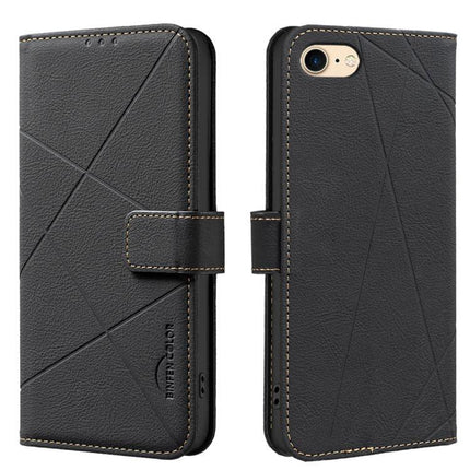 Leather Phone Case With Card Slots For Everyday Essentials And Slim Wallet Replacement - black leather folio with 3 card slots and RFID lining