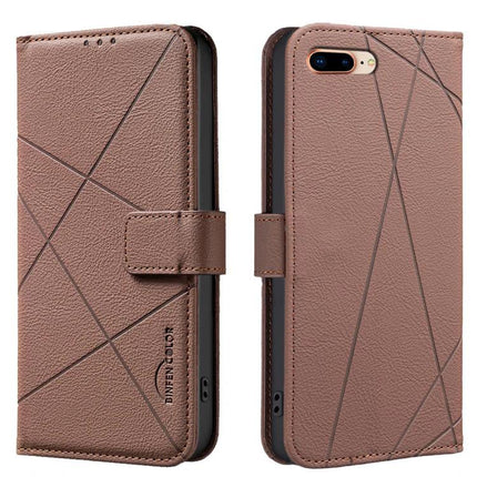 Phone Case With Card Holder For Everyday Errands - brown PU leather wallet case with 3 card slots and cash pocket