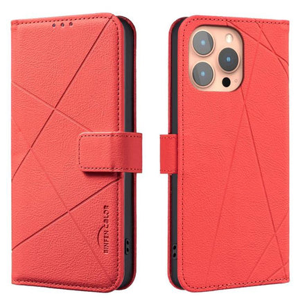 Leather Phone Case With Card Slots For Everyday Use in coral PU leather wallet case with magnetic clasp and card storage
