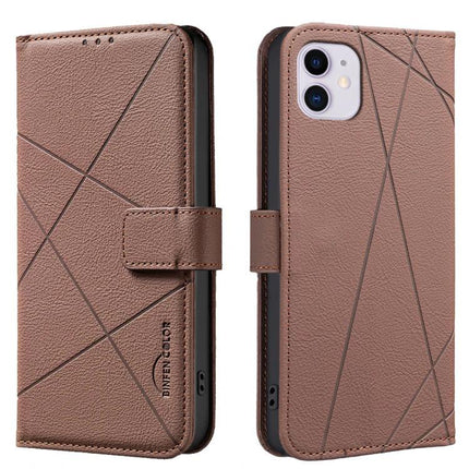 Leather Phone Case With Card Slots For Everyday Essentials And Slim Wallet Replacement - brown RFID-blocking folio with three card slots and cash pocket