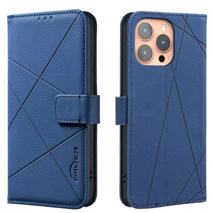 Leather Phone Case With Card Slots For Everyday Essentials And Slim Wallet Replacement - blue RFID-blocking folio with three card slots