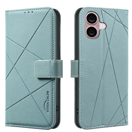 Leather Phone Case With Card And Cash Storage in teal PU leather wallet style with three card slots and cash compartment, RFID-blocking, magnetic clasp