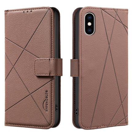 Phone Case With Card Holder For Everyday Errands - brown PU leather wallet case with three card slots and cash compartment, protective TPU inner shell