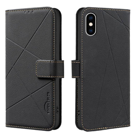 Phone Case With Card Holder For Everyday Errands - black PU leather wallet case with three card slots and cash pocket, magnetic closure, TPU shock protection