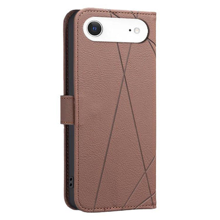 Leather Phone Case With Card And Cash Storage in brown PU leather wallet style with three card slots, cash compartment and RFID protection