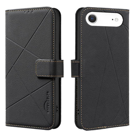Leather Phone Case With Card And Cash Storage - black PU leather wallet phone case with 3 card slots, cash compartment and RFID protection