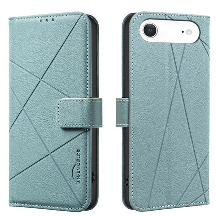 Leather Phone Case With Card And Cash Storage shown in teal PU leather wallet folio with three card slots, cash pocket, RFID protection and magnetic clasp