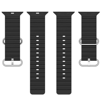 Adjustable Silicone Watch Band For Apple Watch 38mm-49mm
