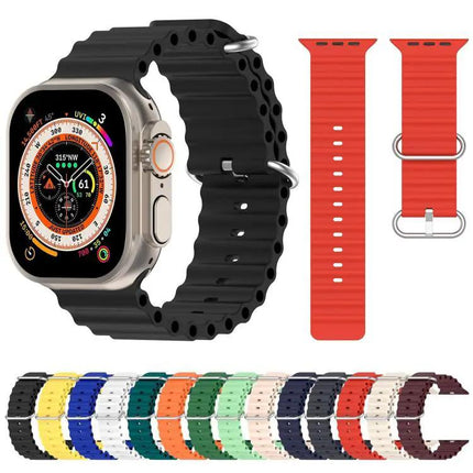 Adjustable Silicone Watch Band For Apple Watch 38mm-49mm