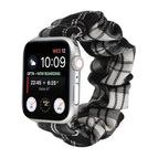 For Apple Watch Series 7 45mm / 6 & SE & 5 & 4 44mm / 3 & 2 & 1 42mm / Black + White