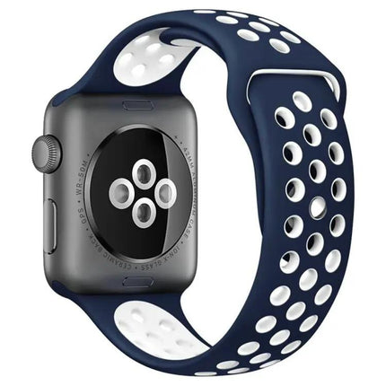 Xdfind Silicone Two-Tone Sports Band For Apple Watch 38–49mm