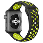 For Apple Watch 42mm / 41mm / 40mm / 38mm / Black Yellow
