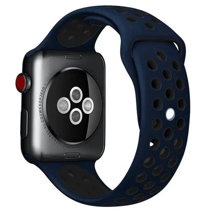 Xdfind Silicone Two-Tone Sports Band For Apple Watch 38–49mm