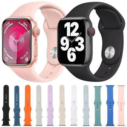 Silicone Sports Watch Band For Apple Watch 38-49mm