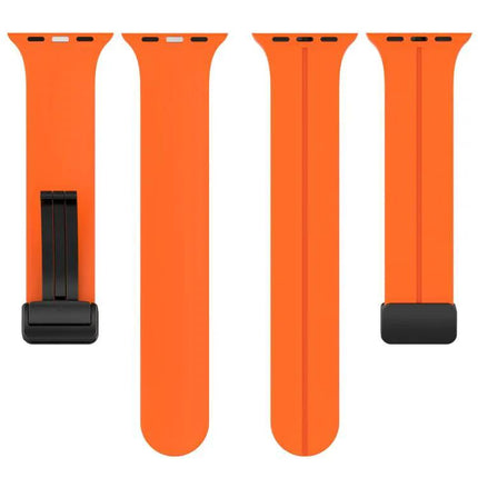 Silicone Magnetic Buckle Watch Band for Apple Watch 38-49mm