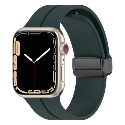 Silicone Magnetic Buckle Watch Band for Apple Watch 38-49mm