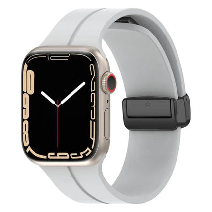Silicone Magnetic Buckle Watch Band for Apple Watch 38-49mm