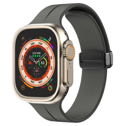 Silicone Magnetic Buckle Watch Band for Apple Watch 38-49mm