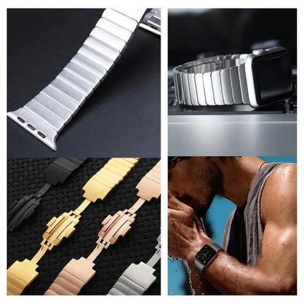 XDFind Stainless Steel Watch Band For Apple Watch 38-49mm