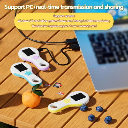 Children's Handheld Digital Microscope for Daily Exploration handheld 500X 2MP with built-in screen showing insects coins and PC connection