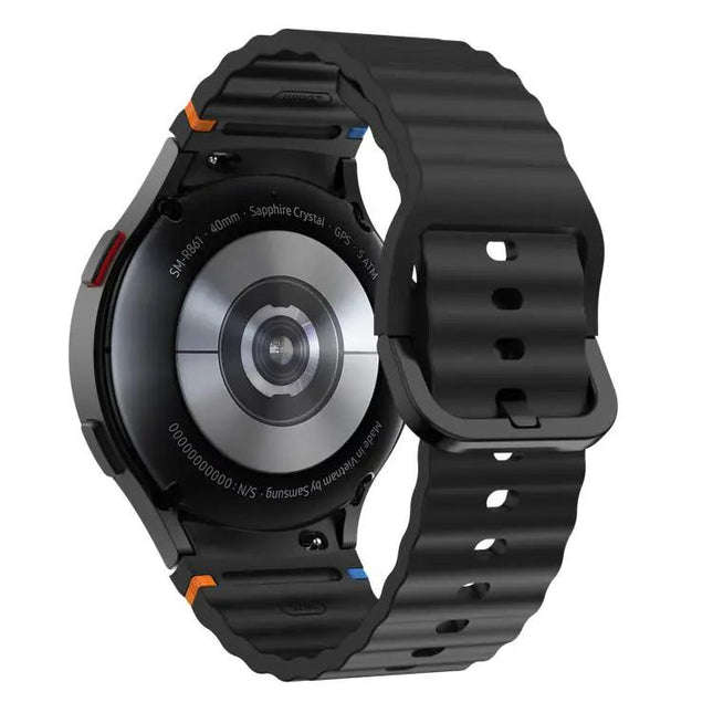 Xdfind Silicone Wavy Stitched Watch Band For Galaxy Watch6 | Syndmart
