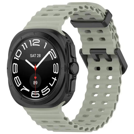 XDfind Silicone Dual Buckle Band Fits Galaxy Watch Ultra2