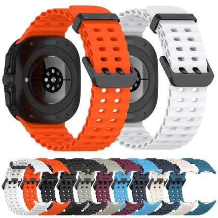XDfind Silicone Dual Buckle Band Fits Galaxy Watch Ultra2
