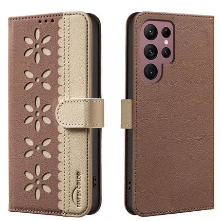 RFID Leather Card Holder Case For Galaxy S22 Ultra S22 Plus S22 S21 FE 5G