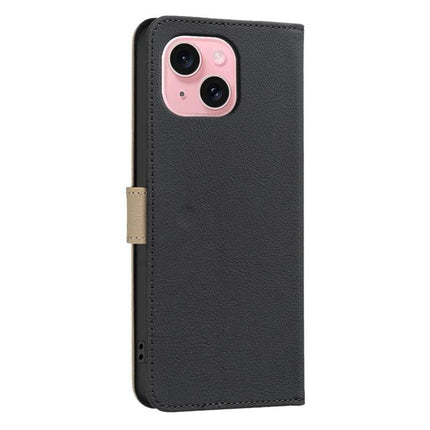 Leather Phone Case With Card And Cash Storage For Daily Errands Compact Wallet Alternative Everyday Use black PU leather folio case with card slots and textured grip