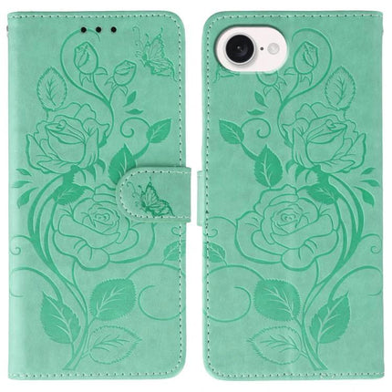 Leather Phone Case for Daily Protection in teal floral PU leather with card slots, cash pocket and built-in kickstand