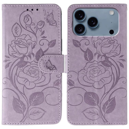 Leather Phone Case for Daily Protection - purple floral PU wallet case with two card slots, cash compartment and built-in kickstand