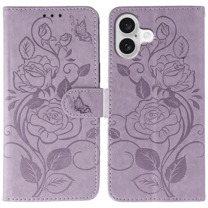 Leather Phone Case for Daily Protection with purple floral PU folio, two card slots, cash pocket and kickstand