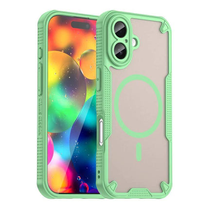 Armor Glaze Case for Everyday Phone Protection in mint green durable PC+TPU with MagSafe ring, slim drop and scratch-resistant design