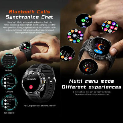 Smart Watch With Bluetooth Calls And Daily Health Tracking