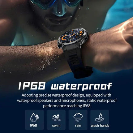 Smart Watch With Bluetooth Calls And Daily Health Tracking
