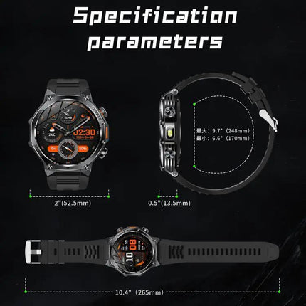 Smart Watch With Bluetooth Calls And Daily Health Tracking