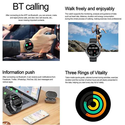 Bluetooth Smartwatch With 1.46 Inch Screen For Daily Fitness