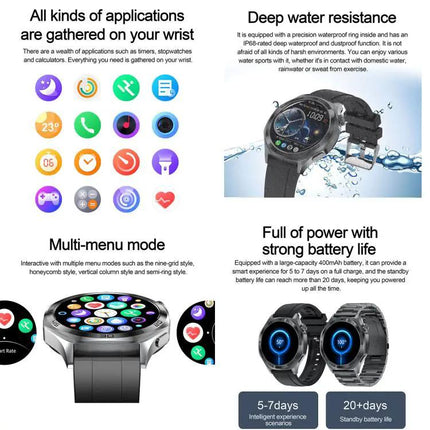 Bluetooth Smartwatch With 1.46 Inch Screen For Daily Fitness